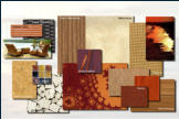 Interior design concept - Typical guestroom materials.